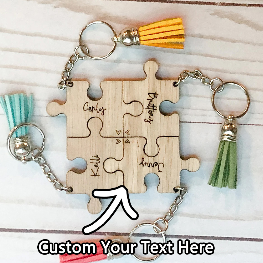 Event Party - Custom Keychain - Personalized PMMA Puzzle