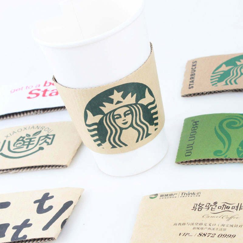 Party Event Supplier - 100pcs Disposable Cup sleeve Cartoon Double-deck