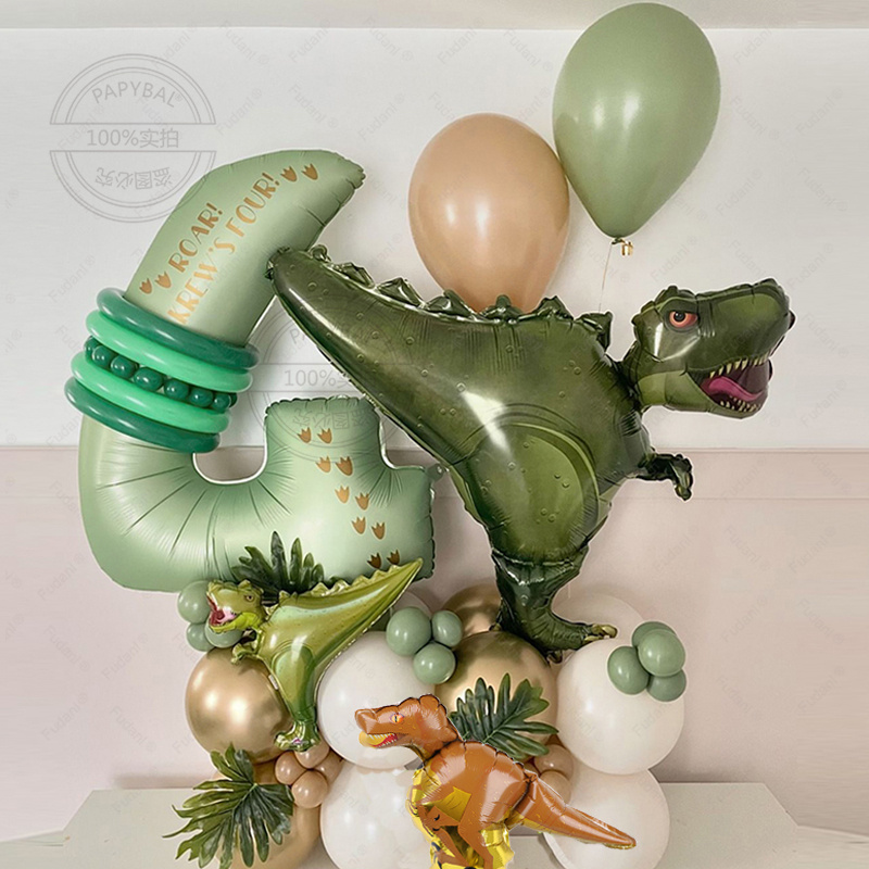 Balloon Arch Kit - Jungle Theme Dinosaur Party Balloon Arch