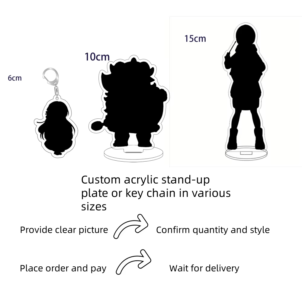 Event Support - Personalized Irregular Acrylic Figure Stand Custom