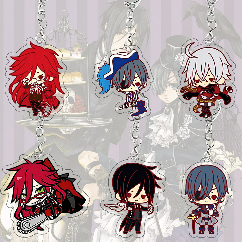 Supply Event - Black Butler Acrylic Keychain Grell Sutcliff