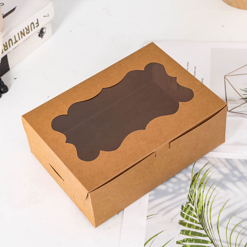Event Party Box - 10pcs Square Cake Carriers Gift Box,Bread