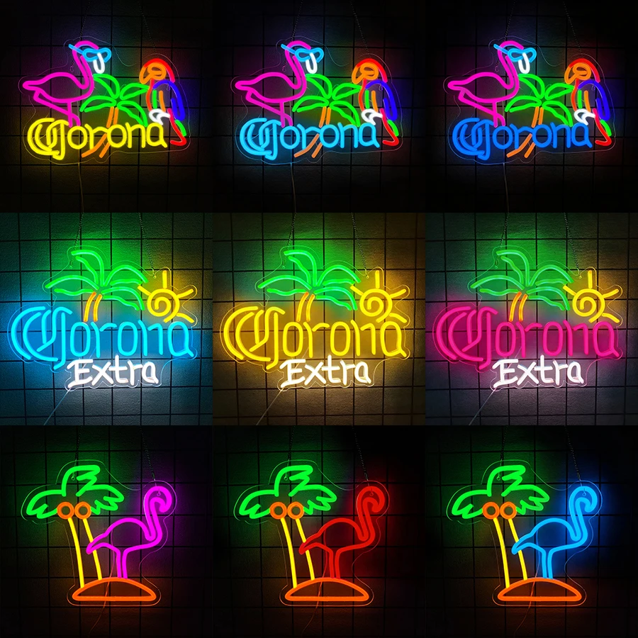 Neon Sign Party - Bar Light Up Signs Extra Beer