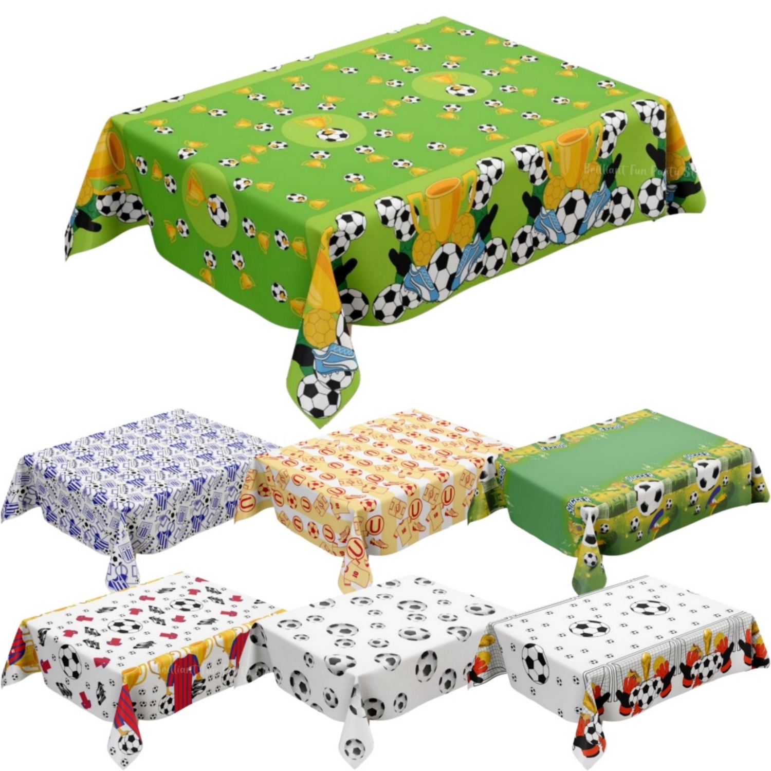 Table Cloth Disposable - Kids Boys Soccer Football Themed Disposable