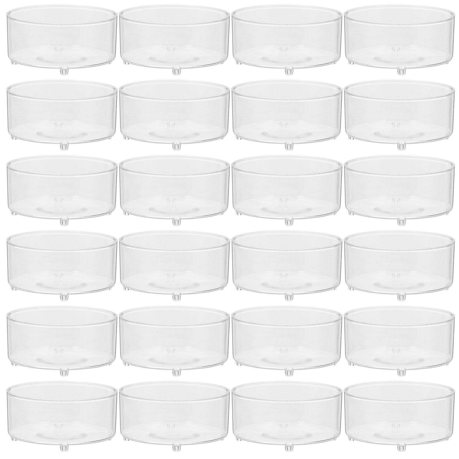 Plastic Cup 50Pcs - 50Pcs Plastic Cups for Tealights Clear