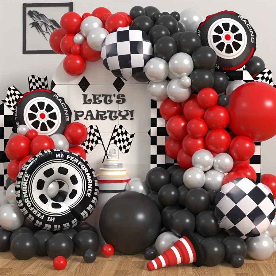 Balloon Arch Kit - 109pcs Race Car Theme Balloon Garland