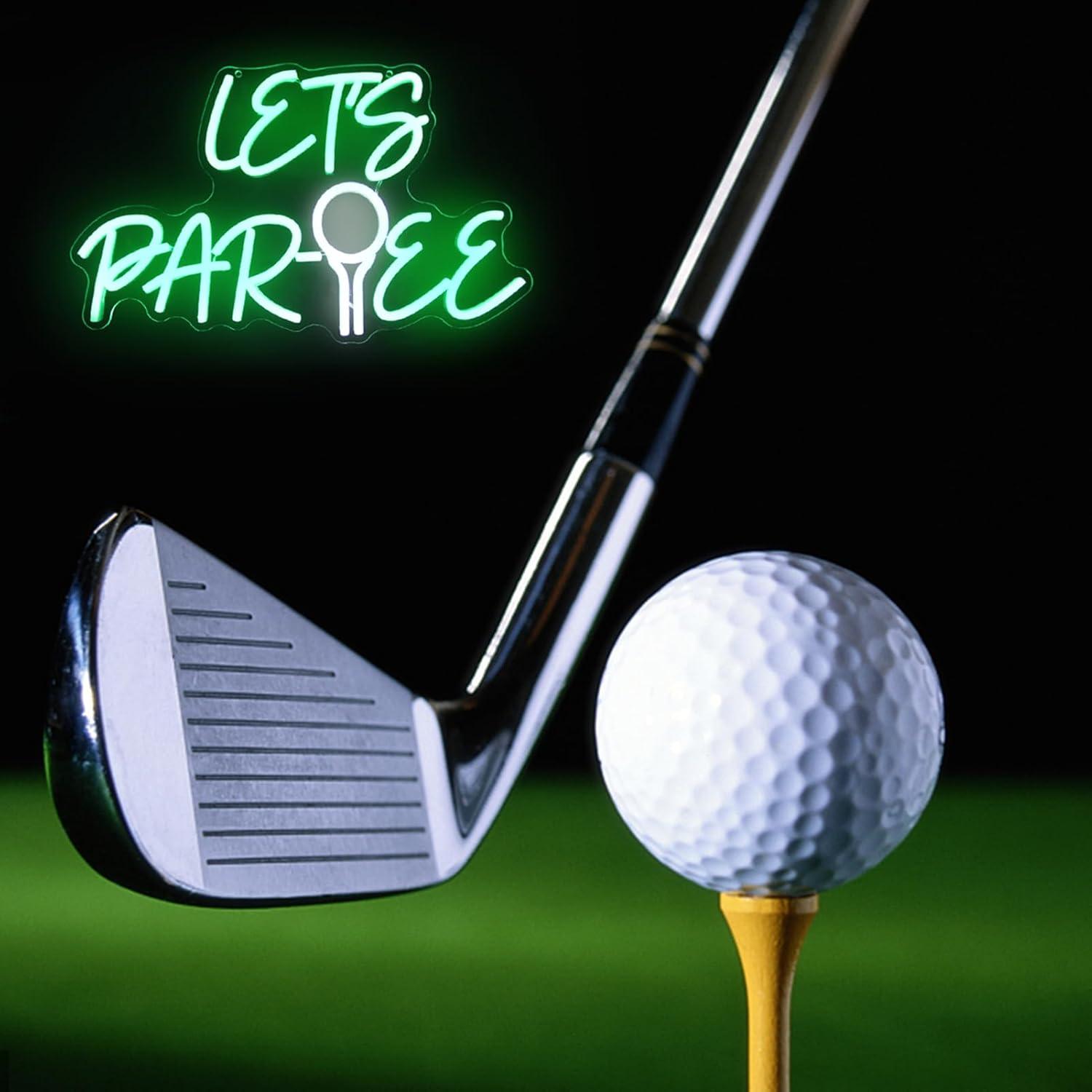 Let's Par Tee Neon Sign Golf B - Neon Sign Party 评论和价格