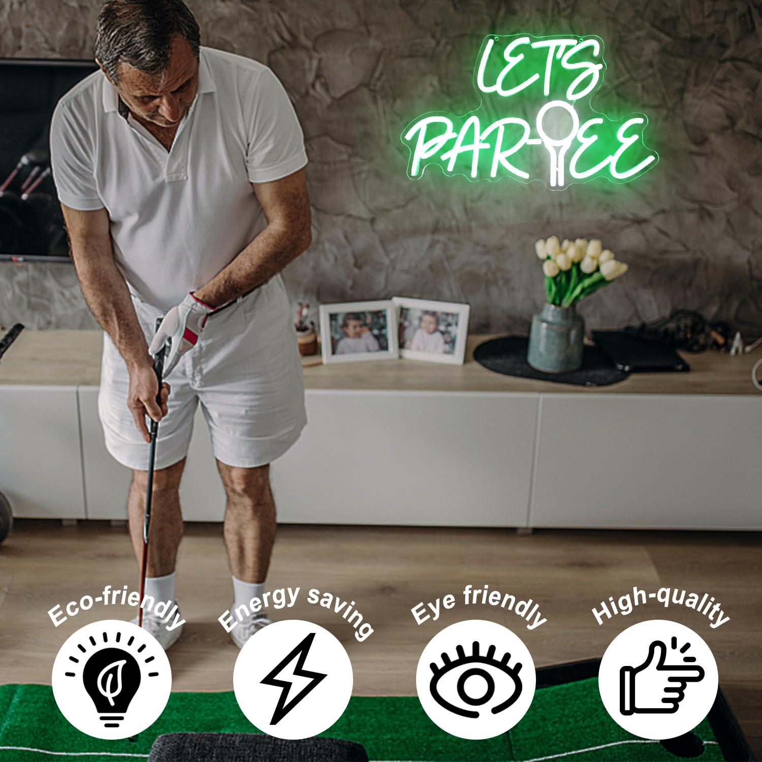 Let's Par Tee Neon Sign Golf B - Neon Sign Party 评论和价格