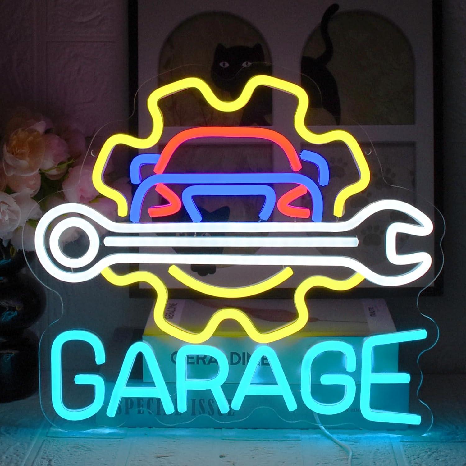 Garage Neon Sign USB Powered L - Neon Sign Party 评论和价格
