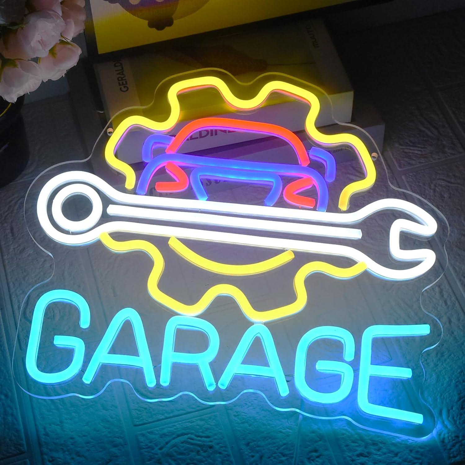 Garage Neon Sign USB Powered L - Neon Sign Party 评论和价格