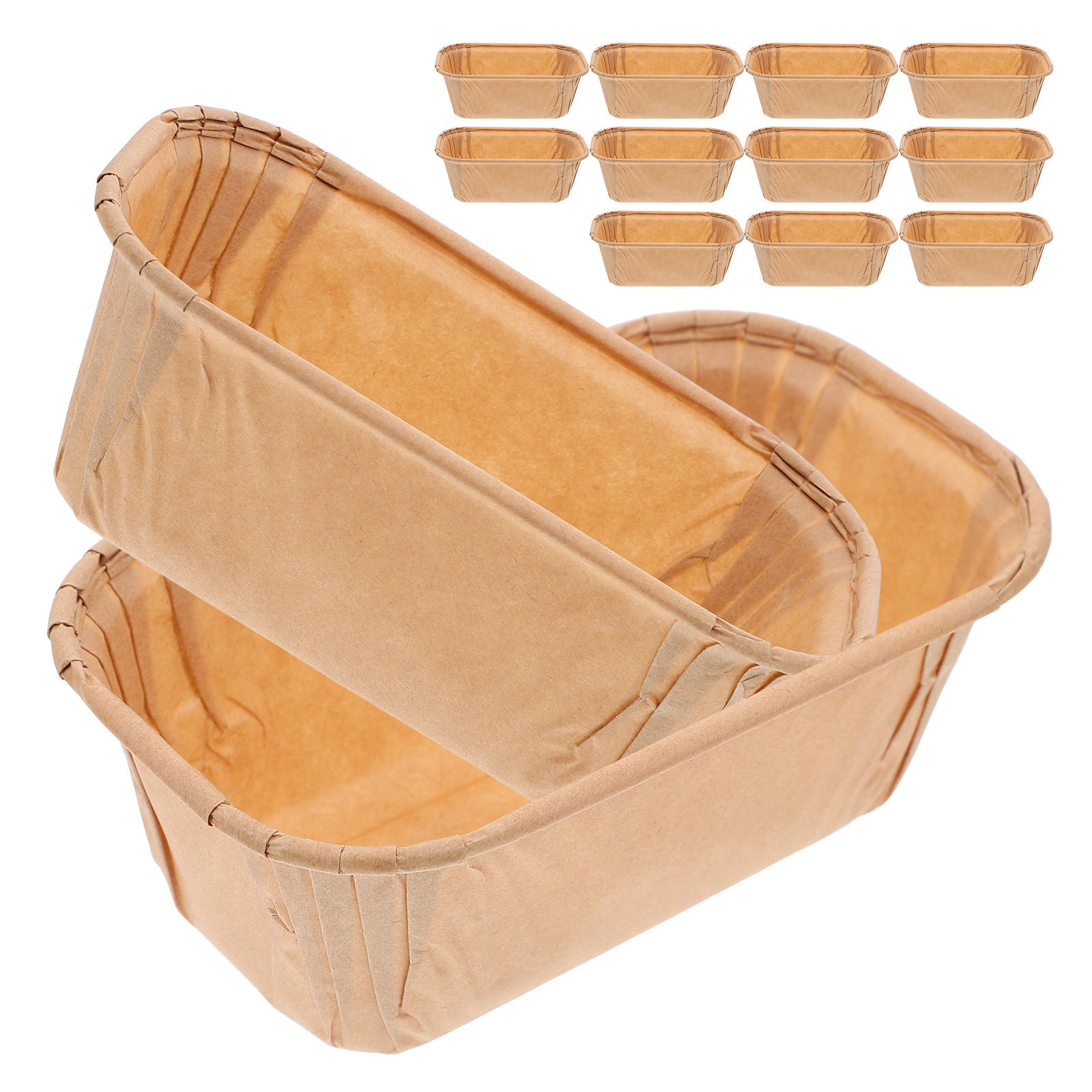 50Pcs Paper Cake Wrappers Rust - Plastic Cup 50Pcs 评论和价格