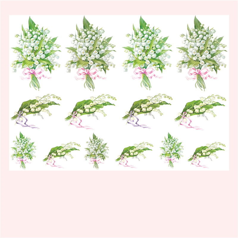 Lily of the Valley Stickers Vi - Flower Wall Panel 评论和价格