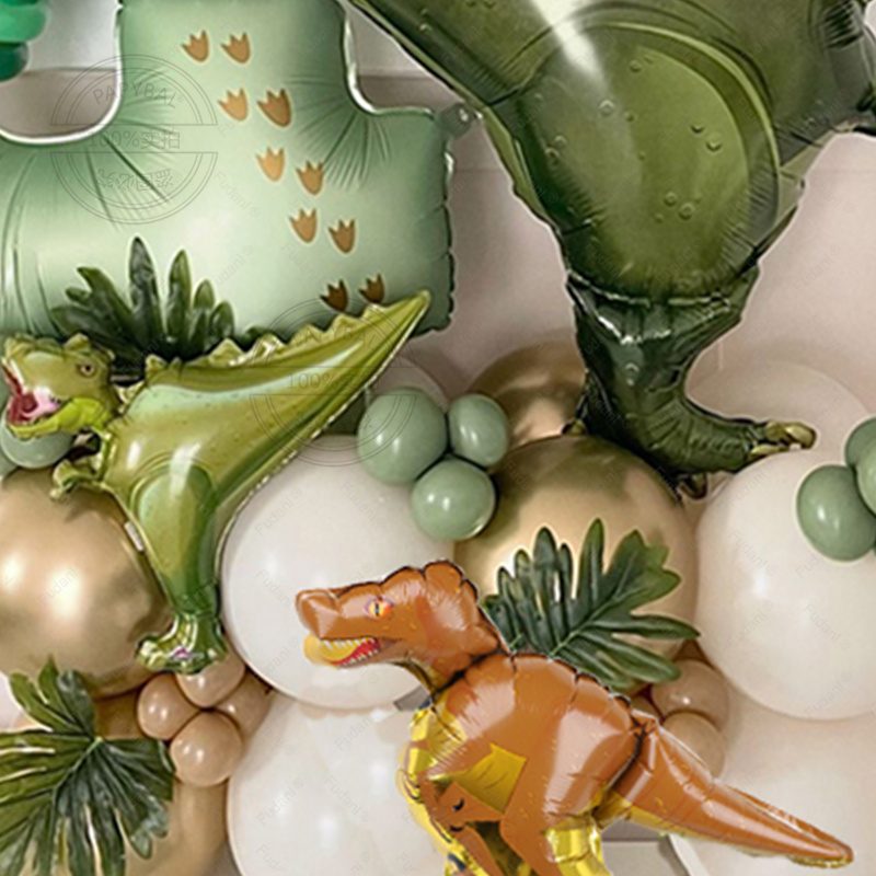 Jungle Theme Dinosaur Party Ba - Balloon Arch Kit 评论和价格