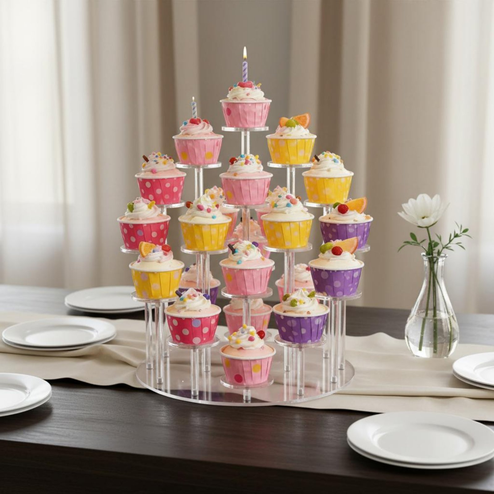 Acrylic Cupcake Stand Transpar - Cupcake Stand Tier 评论和价格