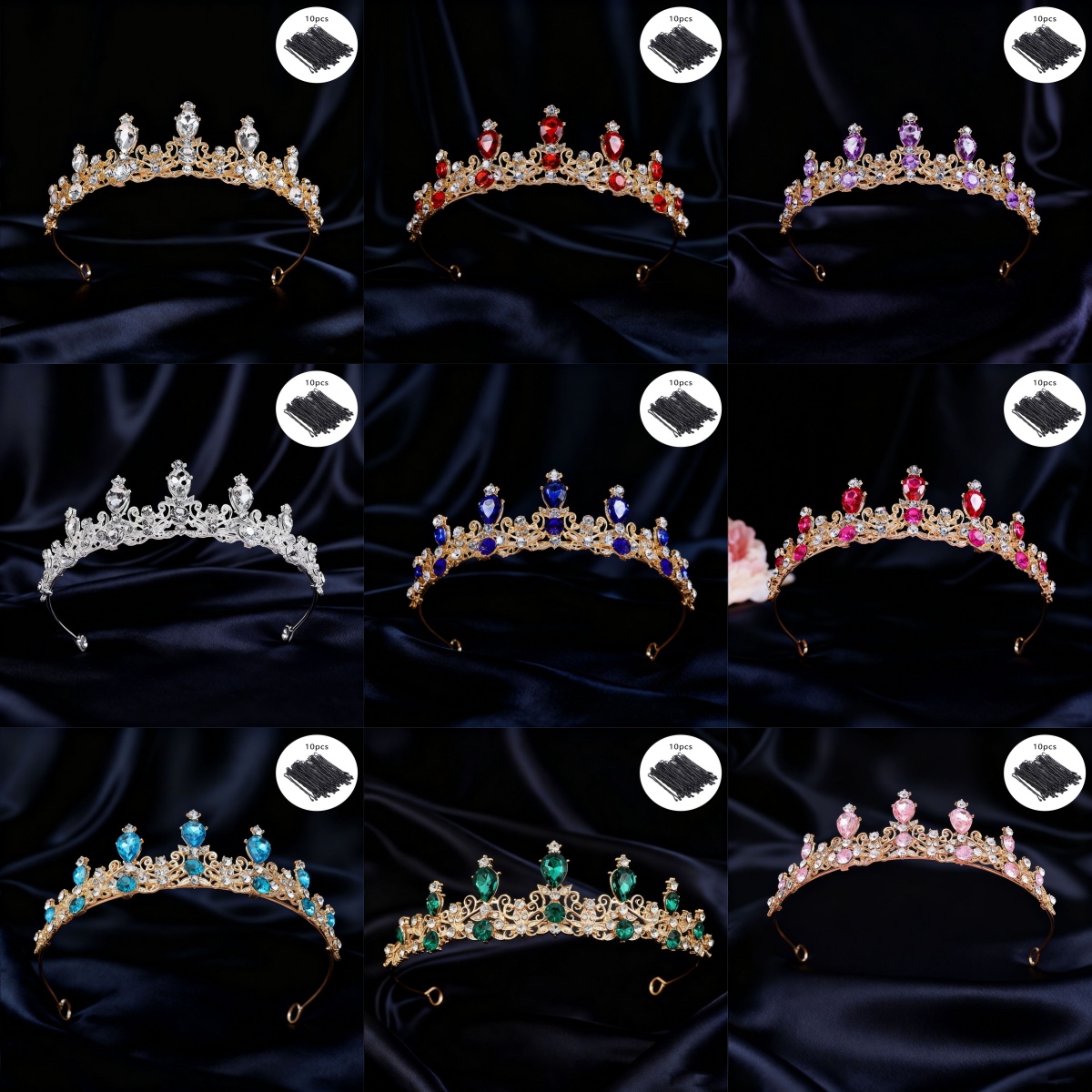 Bridal Tiara Vintage Scroll Rh - Event & Party Supply 评论和价格