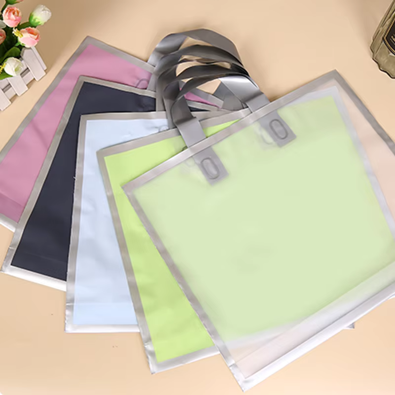 50Pcs Frosted hand shopping ba - Party Event Supply Store 评论和价格