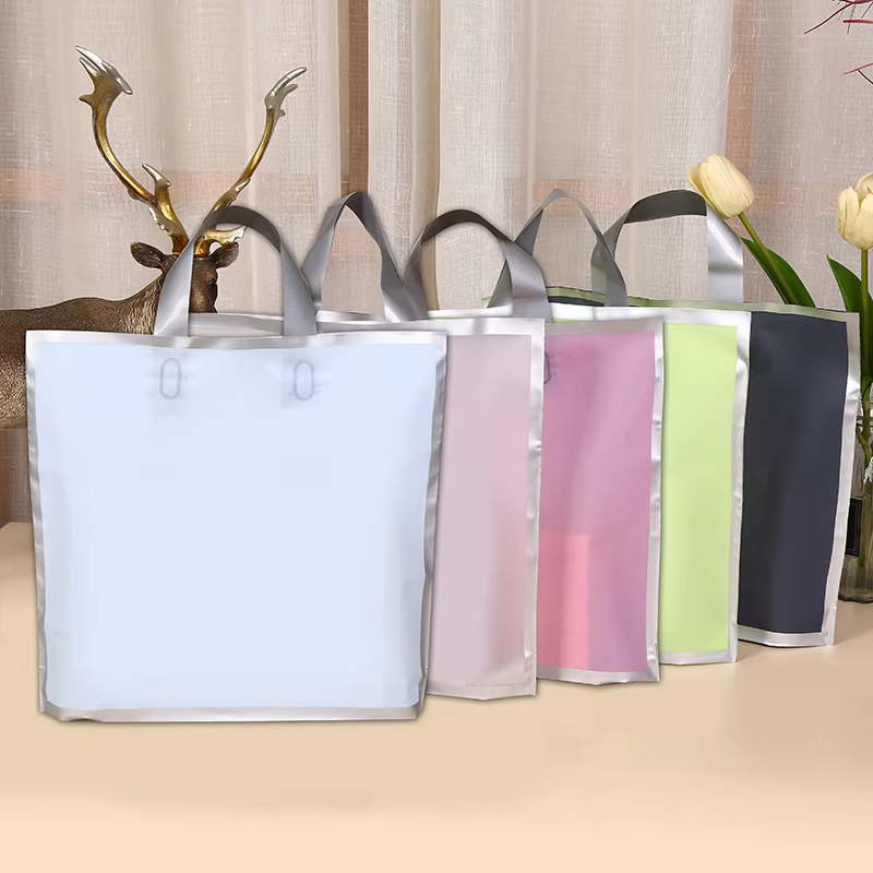 50Pcs Frosted hand shopping ba - Party Event Supply Store 评论和价格