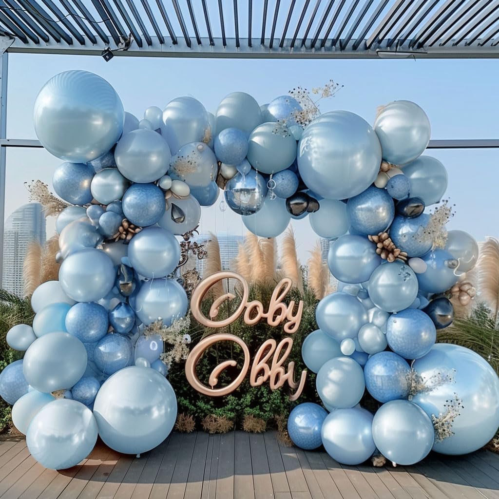 Pearl Blue Balloons Double Stu - Balloon Arch Kit 评论和价格