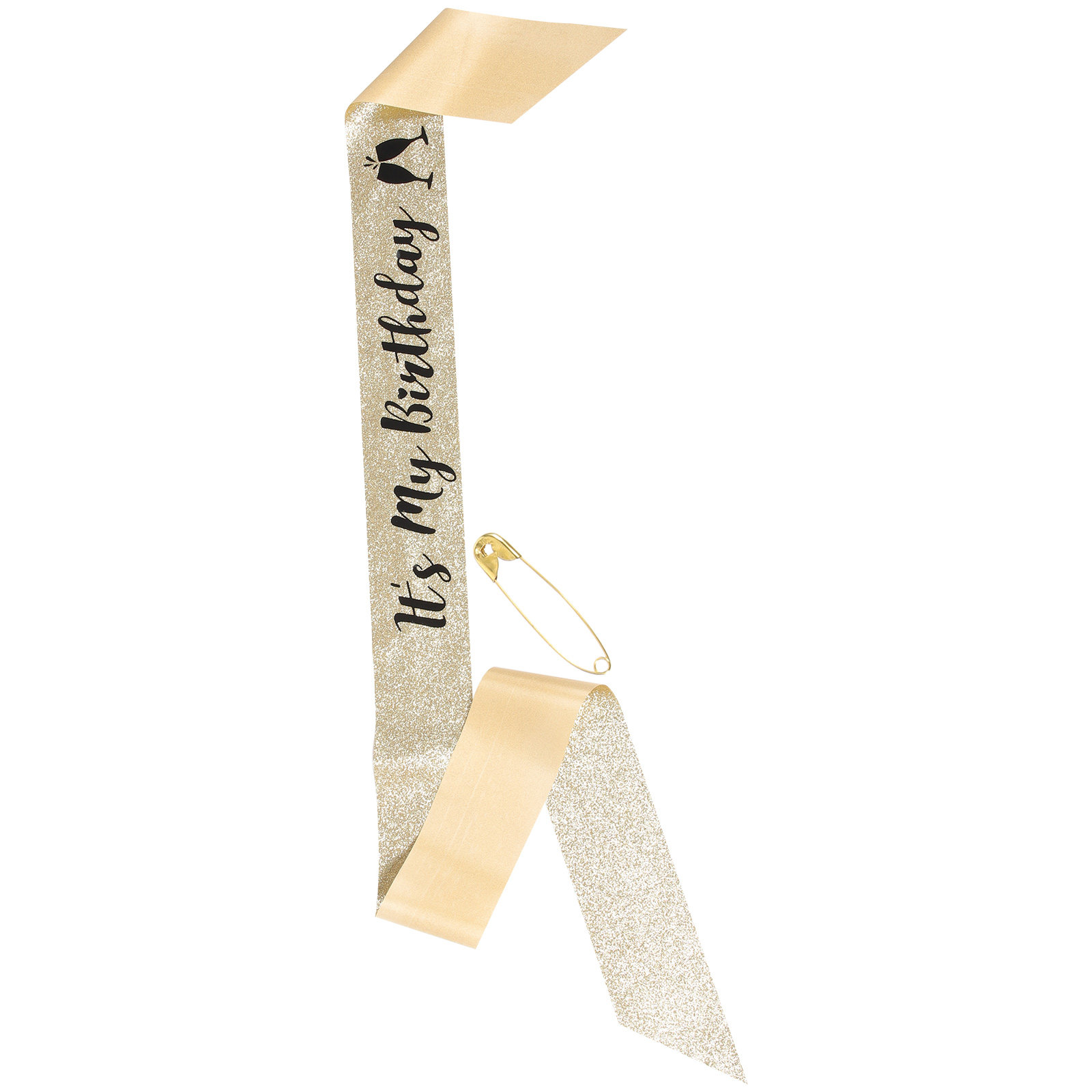1Pcs Shiny Glitter Cloth Birth - Birthday Sash Glitter 评论和价格