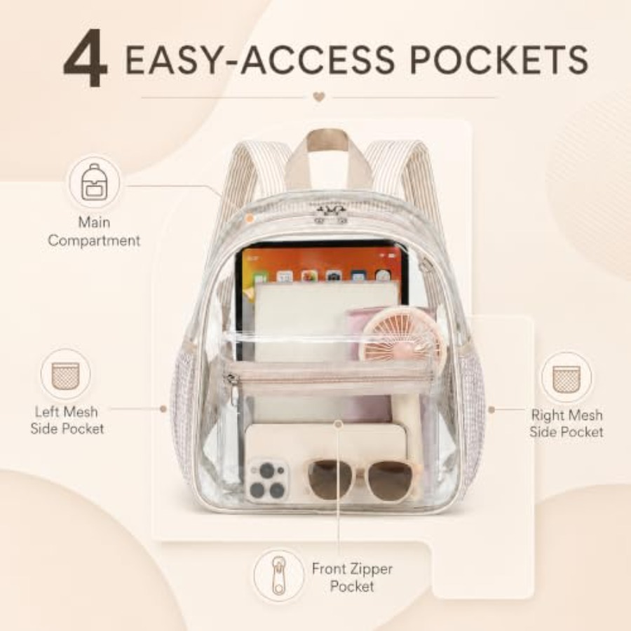 Mini Clear Backpack for Stadiu - Event & Party Supply 评论和价格