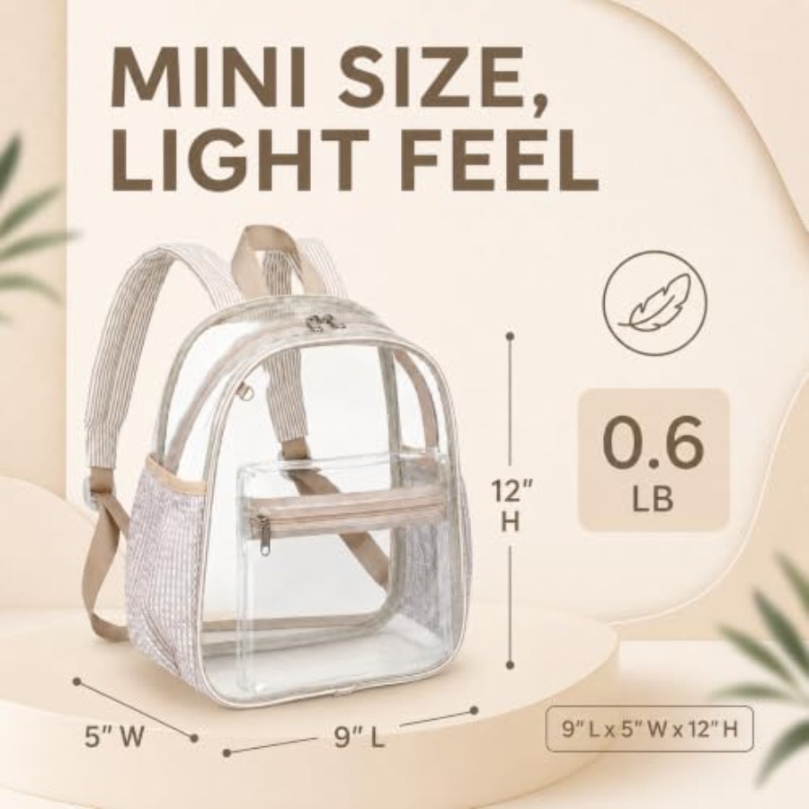 Mini Clear Backpack for Stadiu - Event & Party Supply 评论和价格