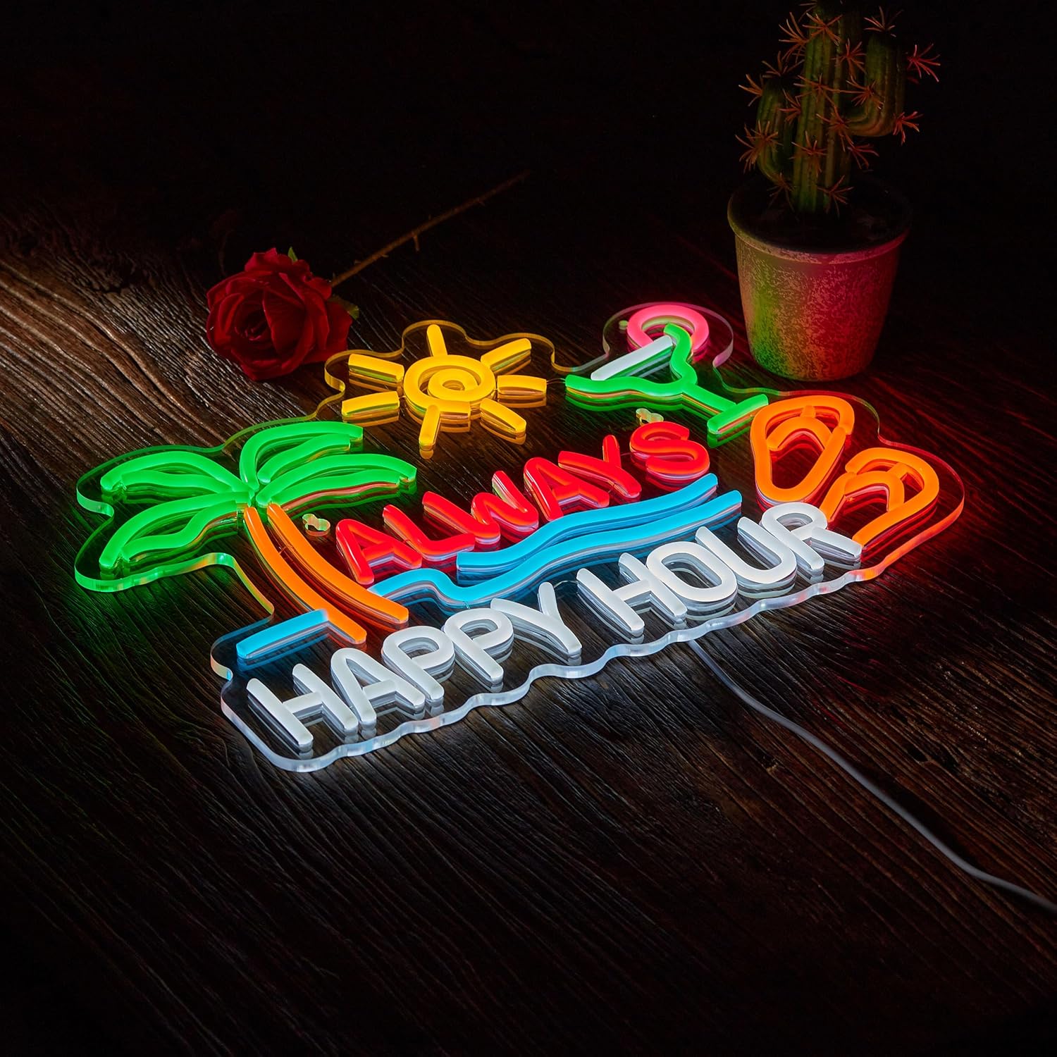 Always Happy Hour Beer Bar Neo - Neon Sign Party 评论和价格