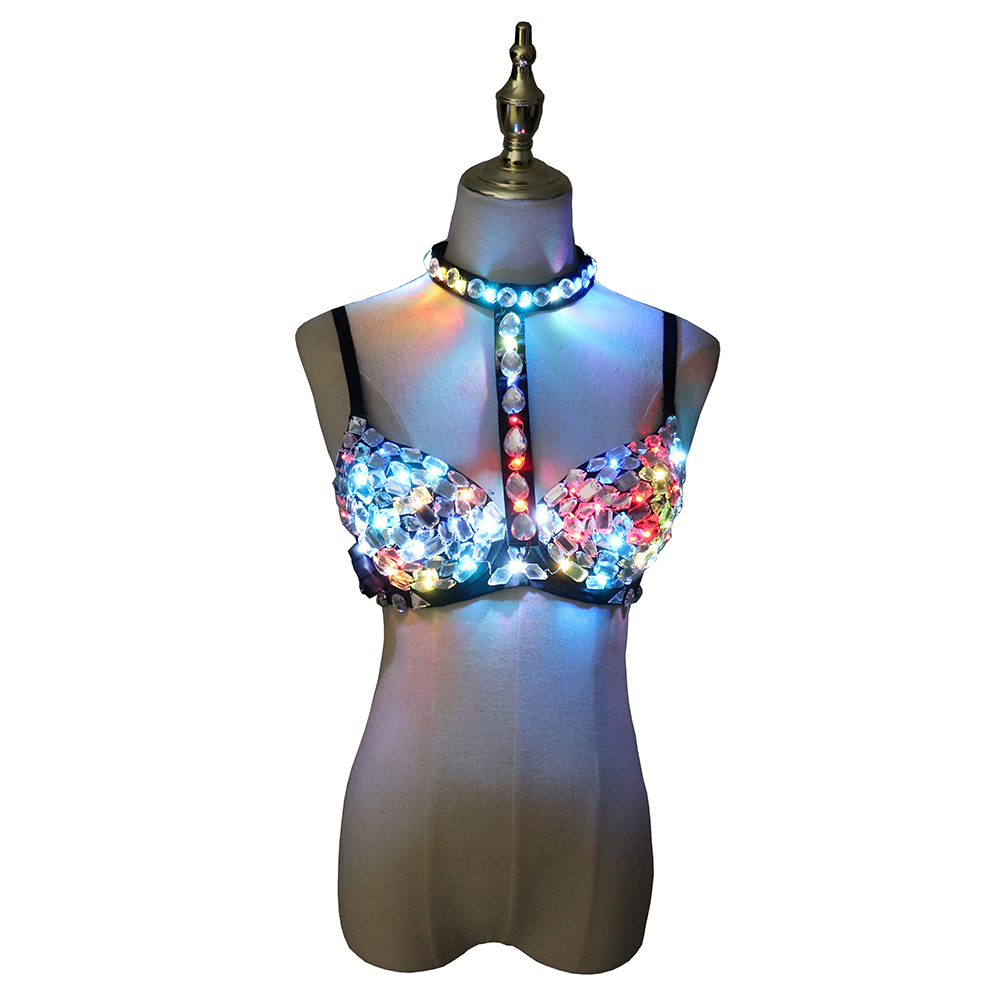 Nightclub Ds Sexy LED Bra Colo - Event Party Dj 评论和价格