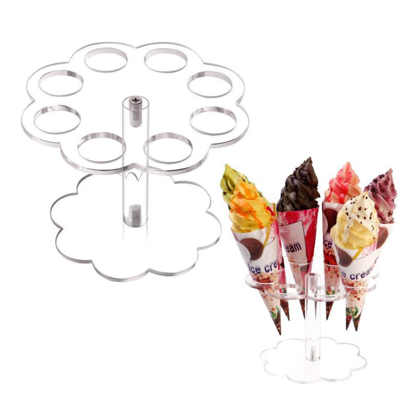 Ice Cream Cone Holder Acrylic  - Cotton Candy Cone 评论和价格