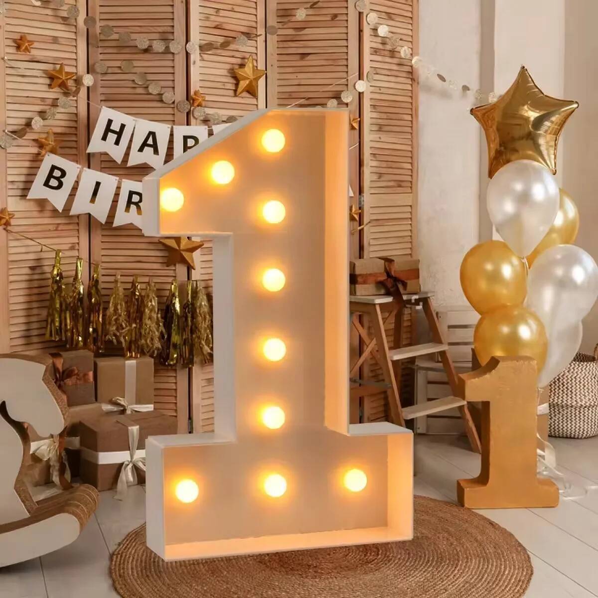 Giant Number Led Light for Kid - Led Balloon Light 评论和价格