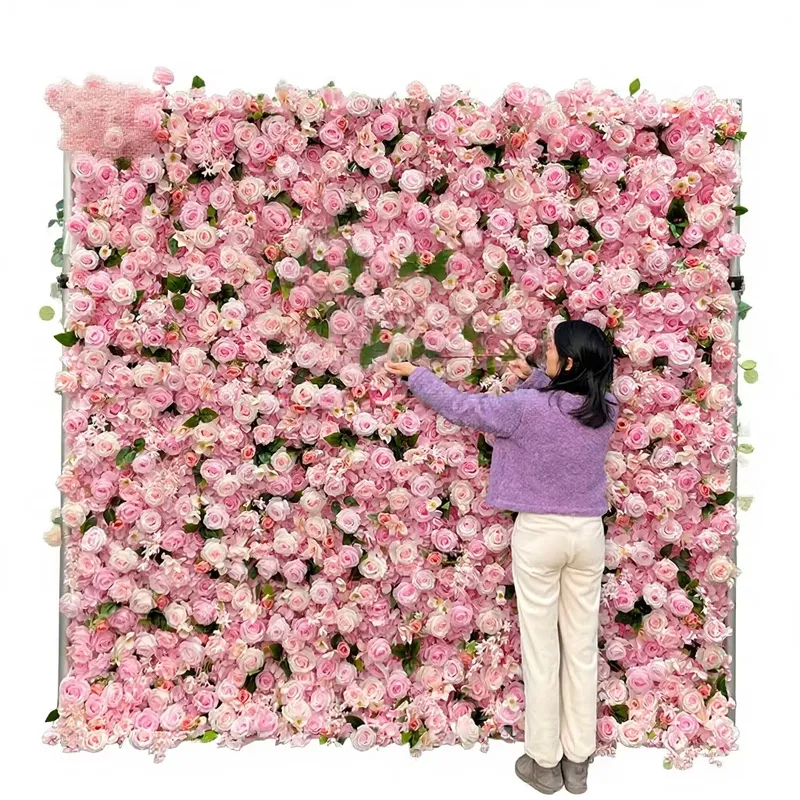 Sunwedding Silk Artificial Flo - Flower Wall Panel 评论和价格