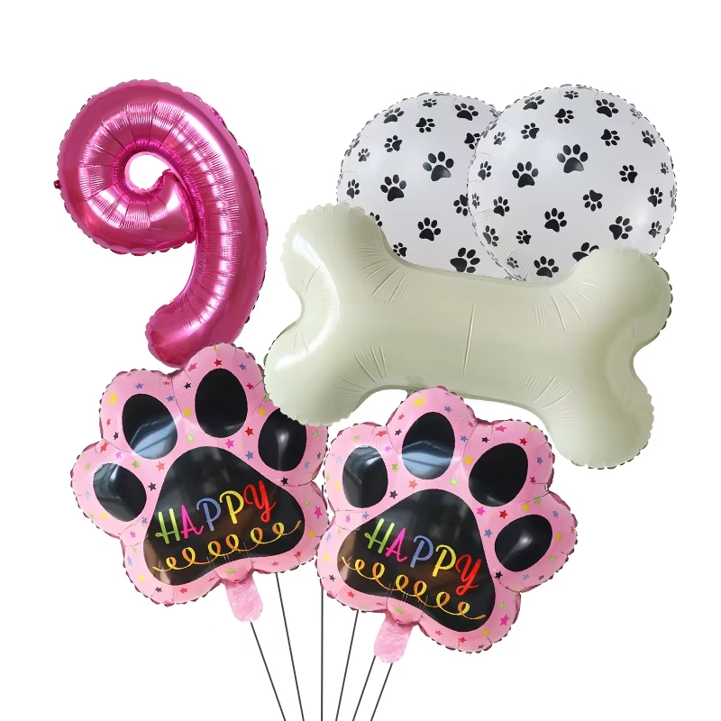 Gold WOOF Balloons, Dog Birthd - Let'S Party Event Supply 评论和价格