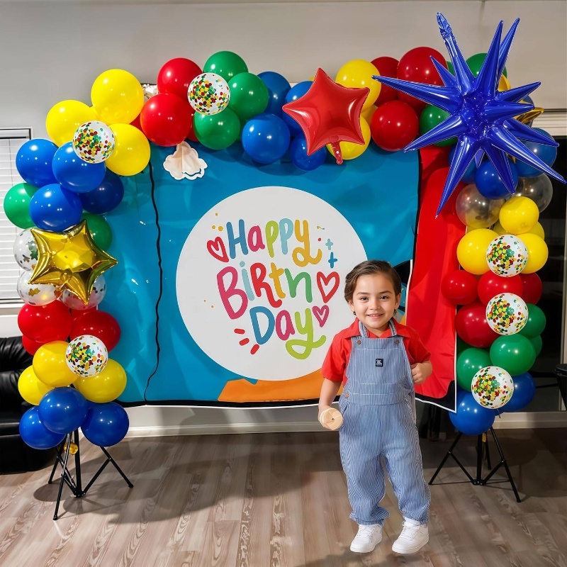 123pcs Red Yellow Green Balloo - Balloon Arch Kit 评论和价格