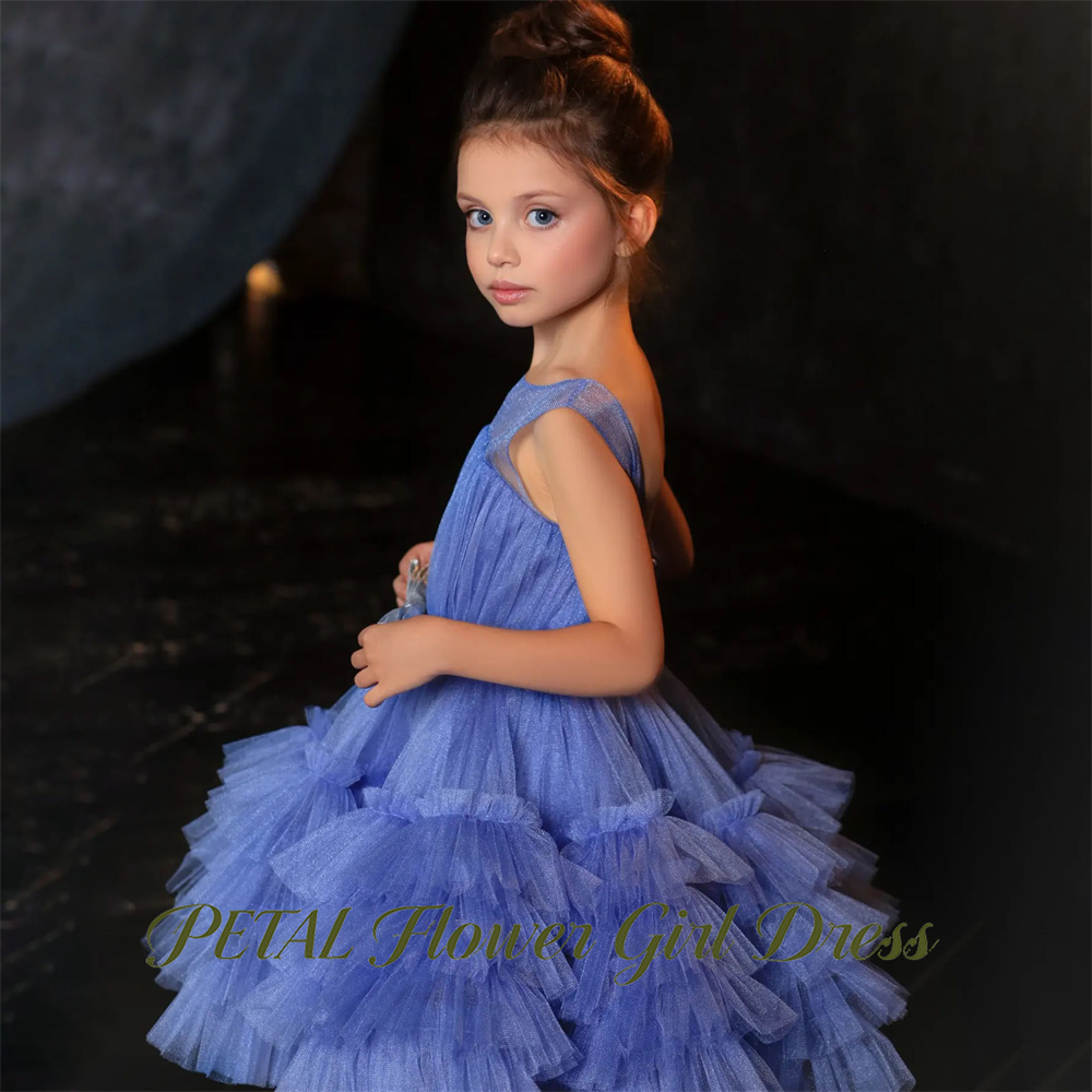Petal Blue Sleeveless Children - Birthday Sash Glitter 评论和价格