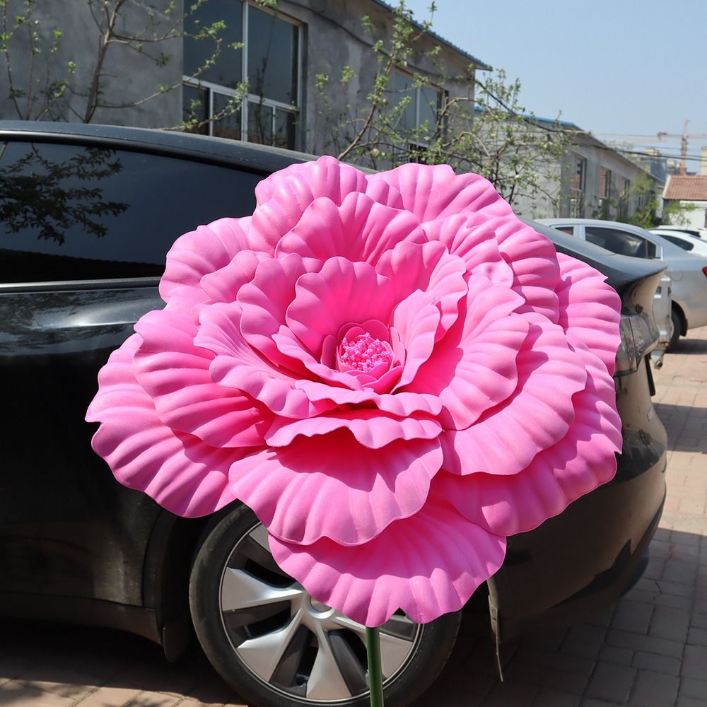 New PE Artificial Peony Giant  - Flower Wall Panel 评论和价格