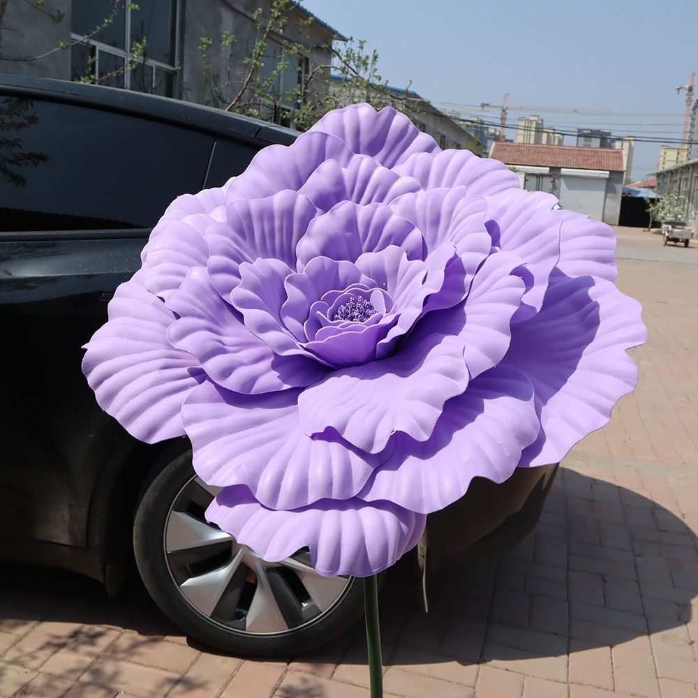 New PE Artificial Peony Giant  - Flower Wall Panel 评论和价格