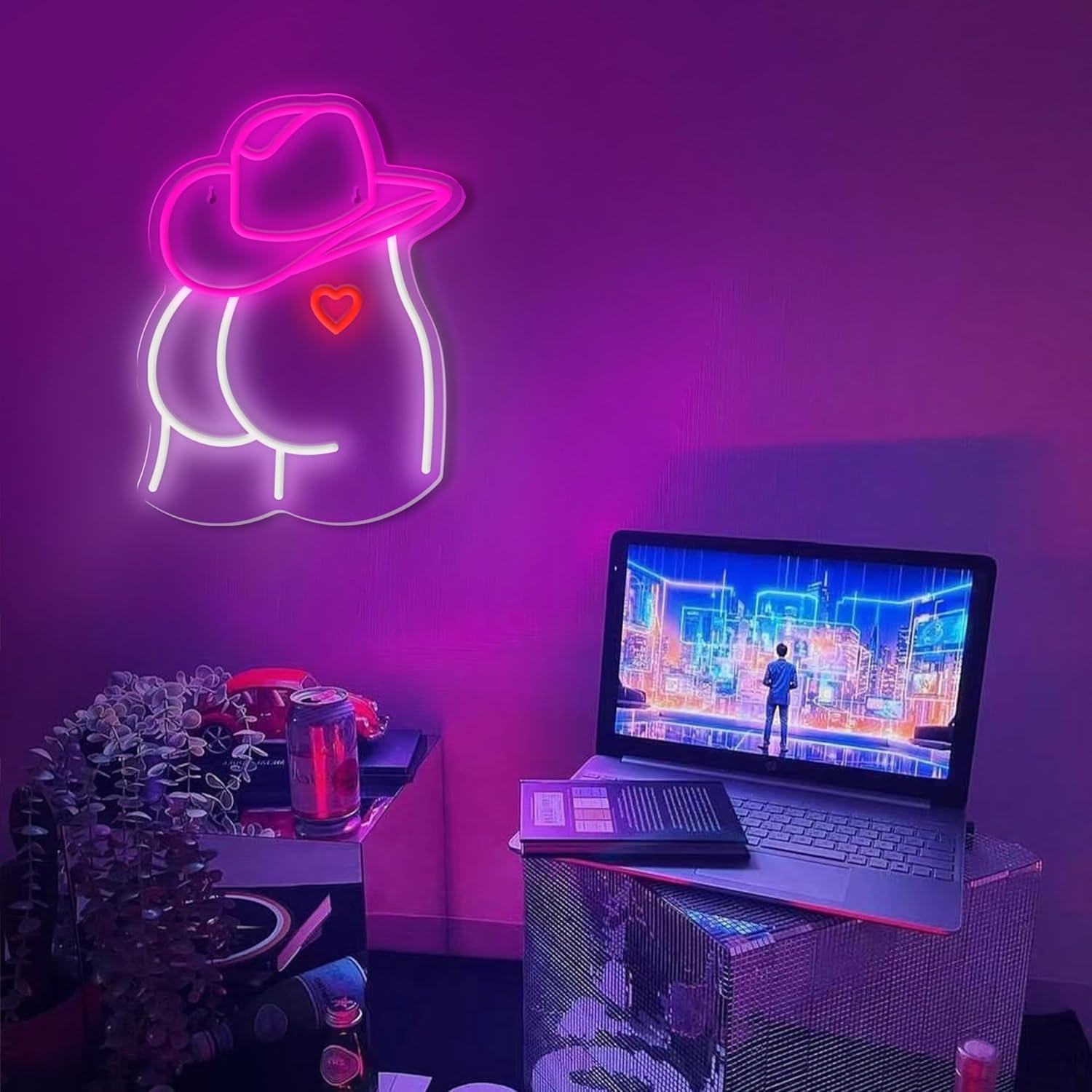Cowgirl Neon Sign Dimmable LED - Neon Sign Party 评论和价格