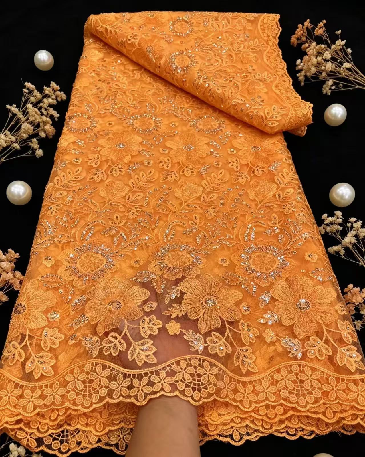 Pure French Tulle Net Sequins  - Glitter Tablecloth 评论和价格