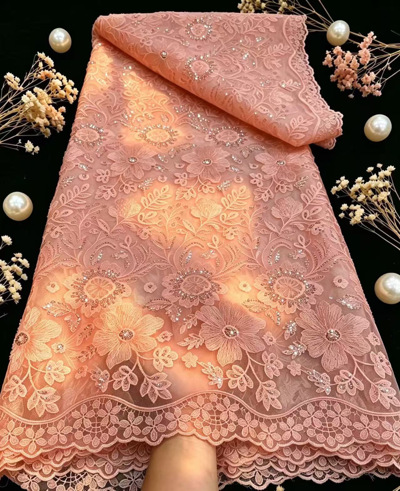 Pure French Tulle Net Sequins  - Glitter Tablecloth 评论和价格