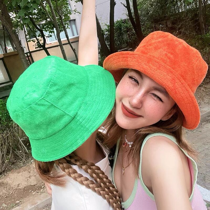 Simple Terry Cloth Towel Bucke - Cotton Candy Cone 评论和价格