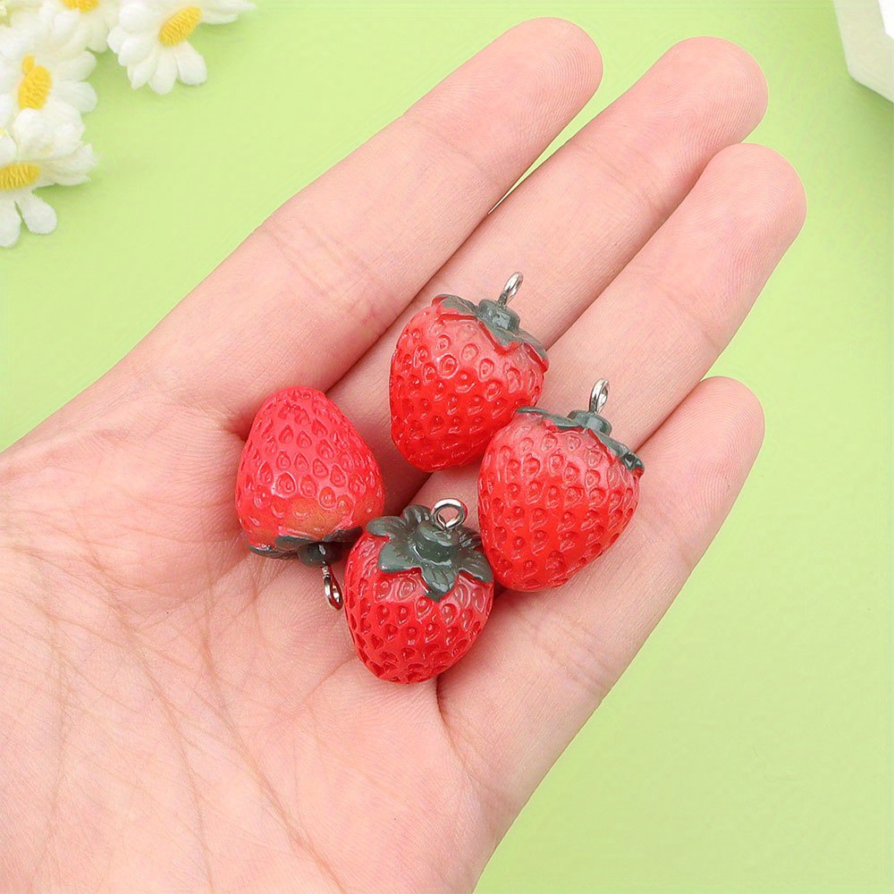 12/27/54pcs Red Resin Strawber - Event Suppliers 评论和价格