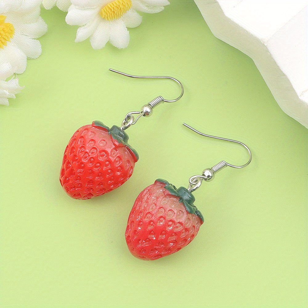 12/27/54pcs Red Resin Strawber - Event Suppliers 评论和价格