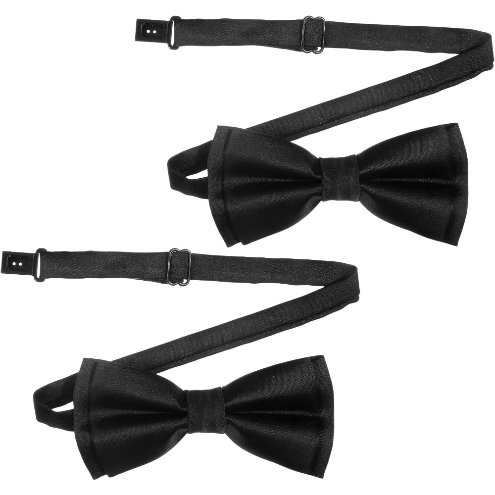Men's Bow Ties, 2-Pack Solid C - Event & Party Supply 评论和价格