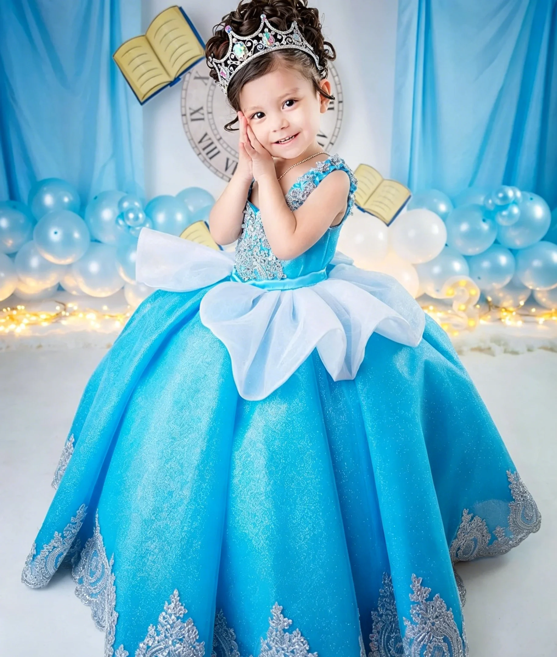 Custom Luxury Dress FlowerGirl - Birthday Sash Glitter 评论和价格