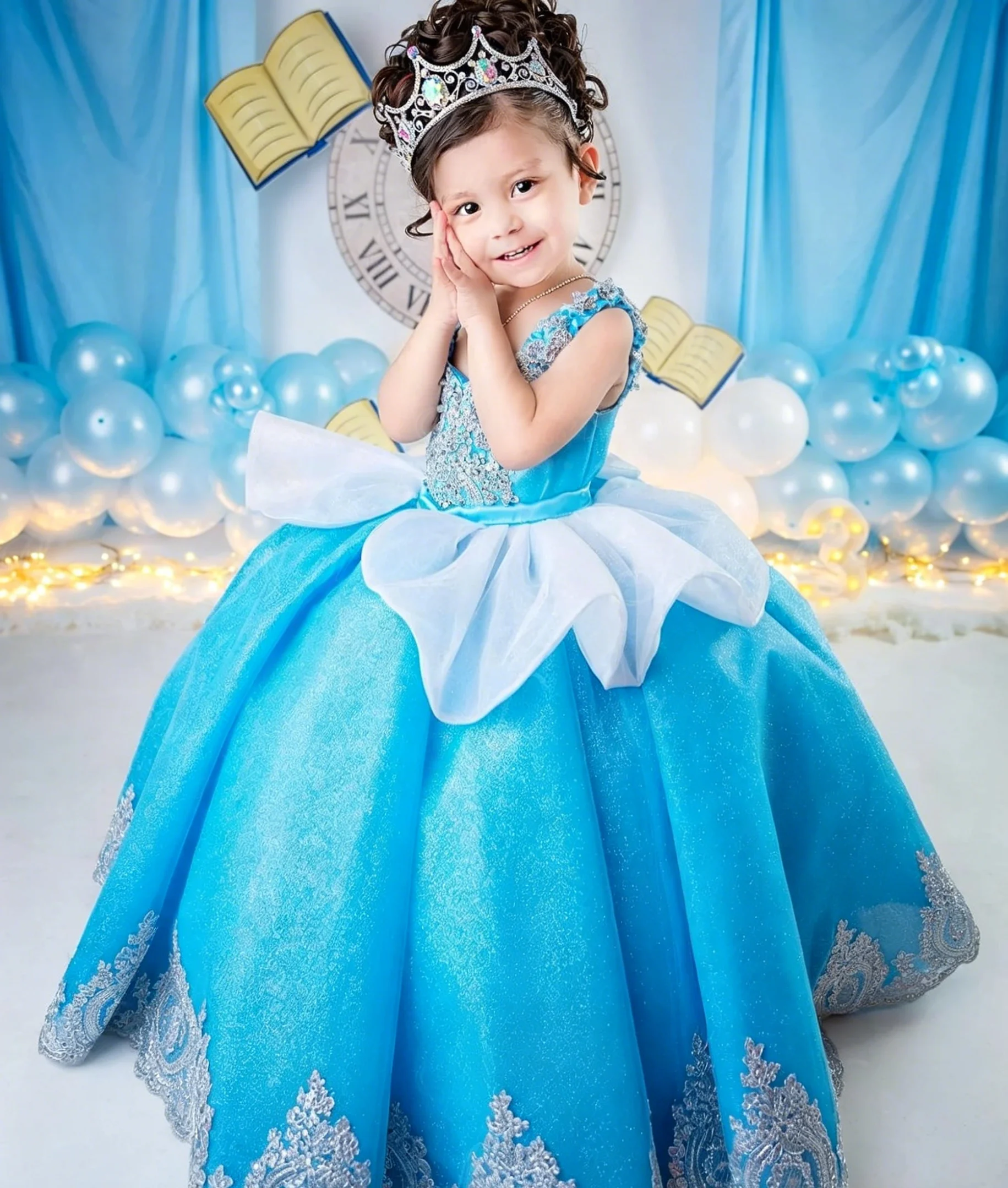 Custom Luxury Dress FlowerGirl - Birthday Sash Glitter 评论和价格