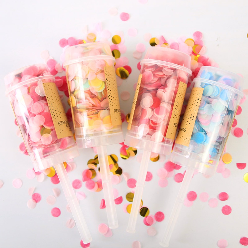 1Pcs Round Push Up Confetti Po - Confetti Cannon Tube 评论和价格