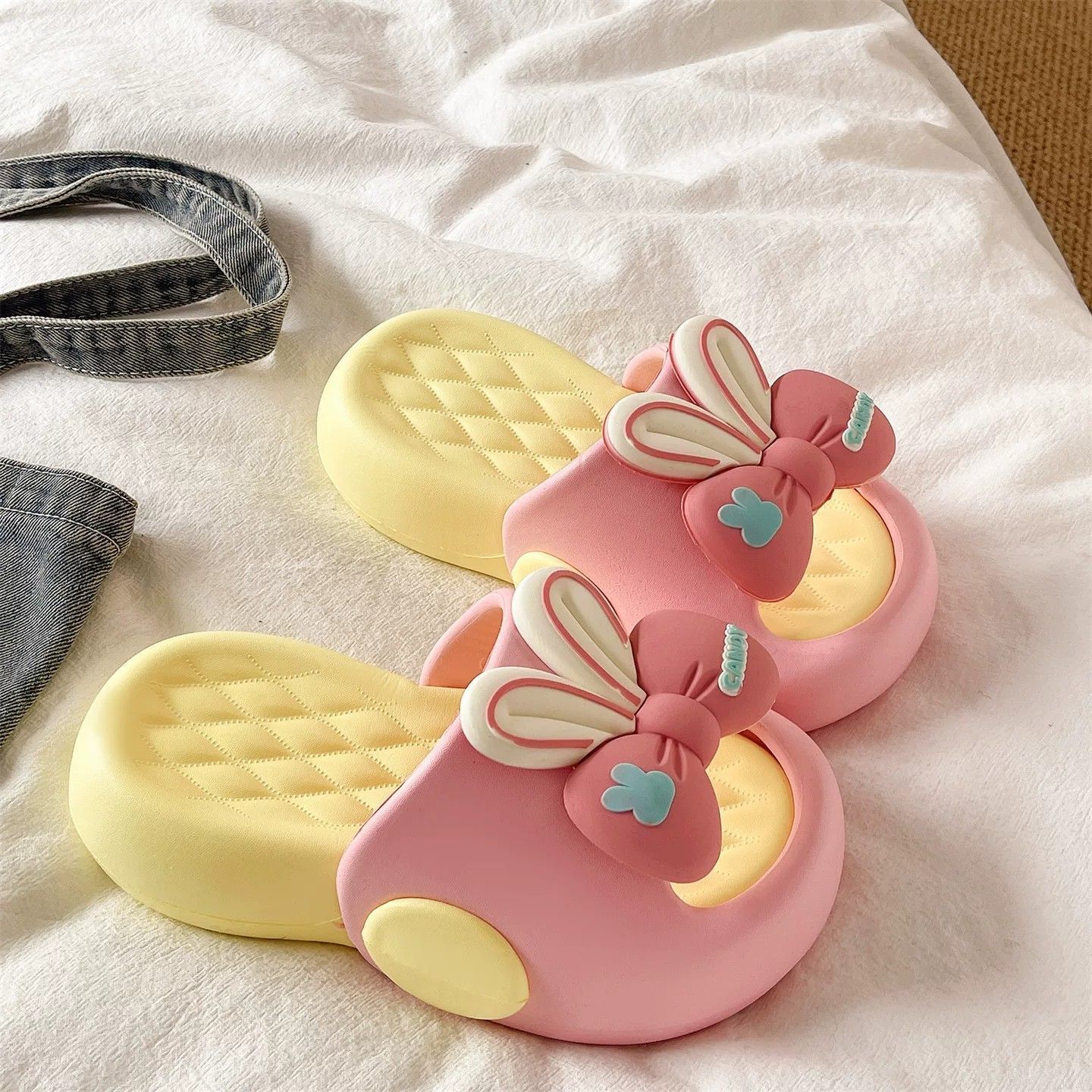 Cute Bow Rabbit Ear Platform S - Cotton Candy Cone 评论和价格
