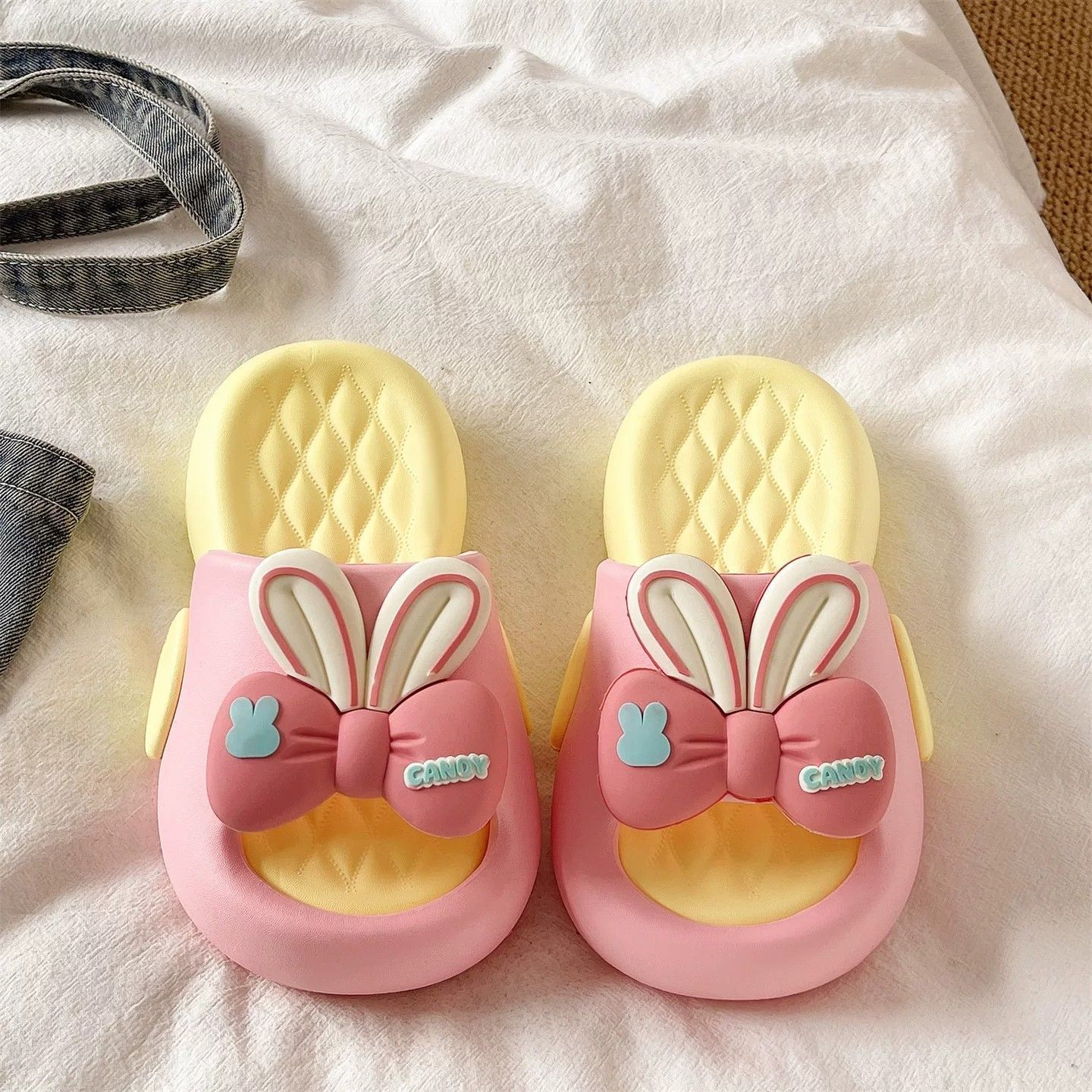 Cute Bow Rabbit Ear Platform S - Cotton Candy Cone 评论和价格