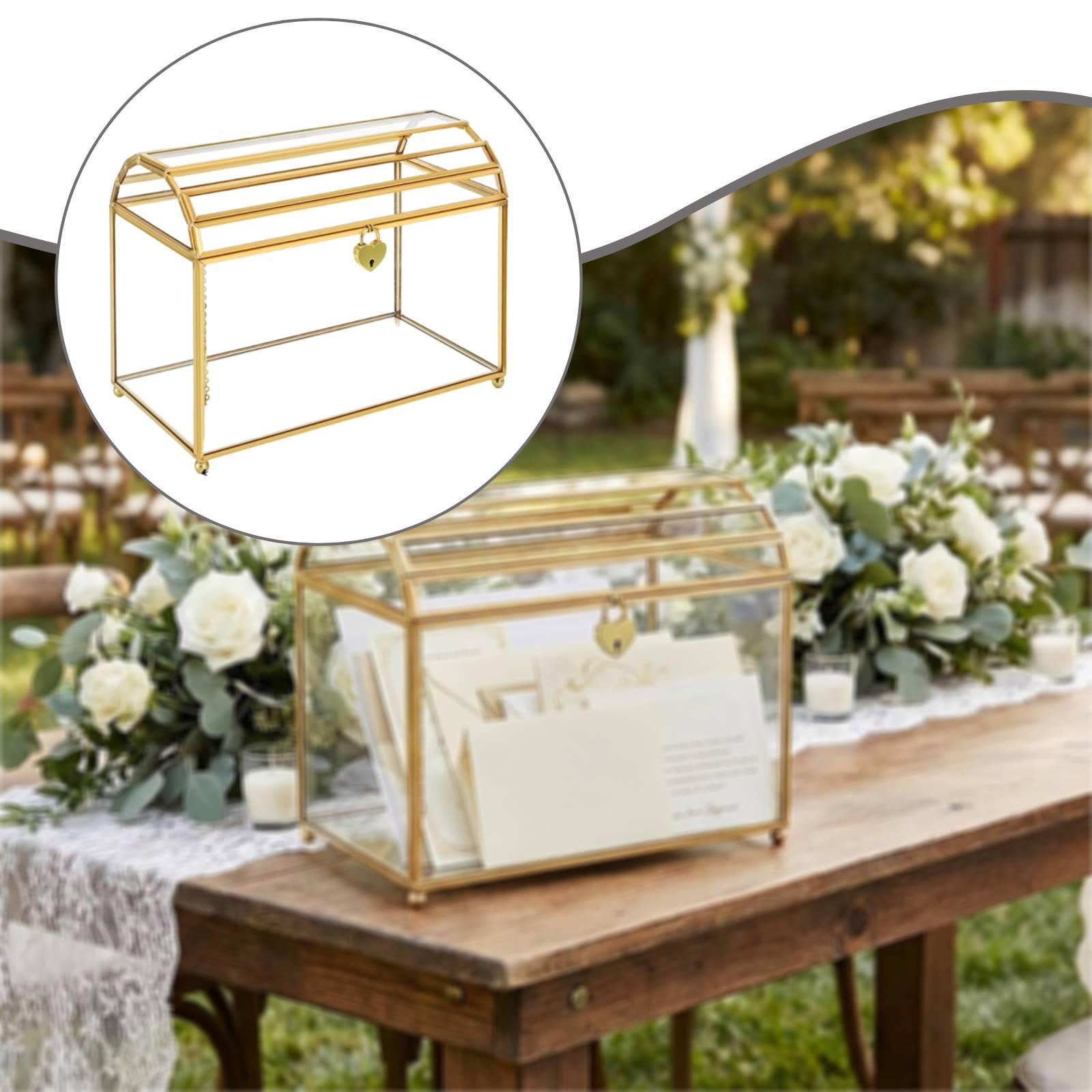 Glass Wedding Card Box Storage - Event Party Box 评论和价格