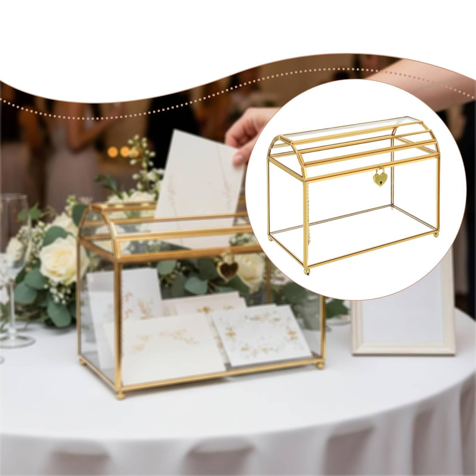 Glass Wedding Card Box Storage - Event Party Box 评论和价格