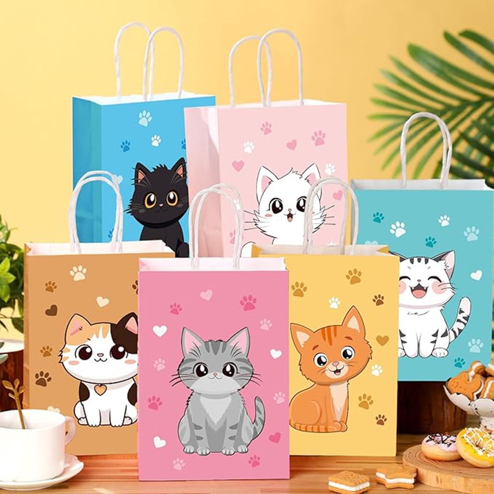 6-48Pcs Colorful Cartoon Cat P - Event Party Shop 评论和价格